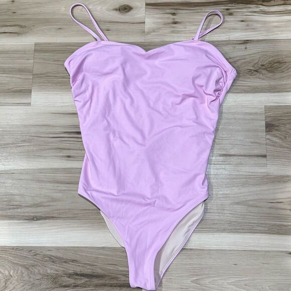 Chelsea28 Pink Tie One Piece Swimsuit Women’s XL - Picture 1 of 4